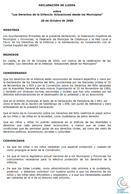Imagen de Declaración de Lleida