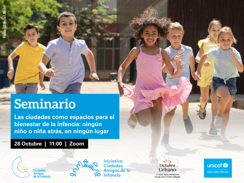 Imagen de Te esperamos en el seminario ‘Las ciudades como espacios para el bienestar de la infancia’