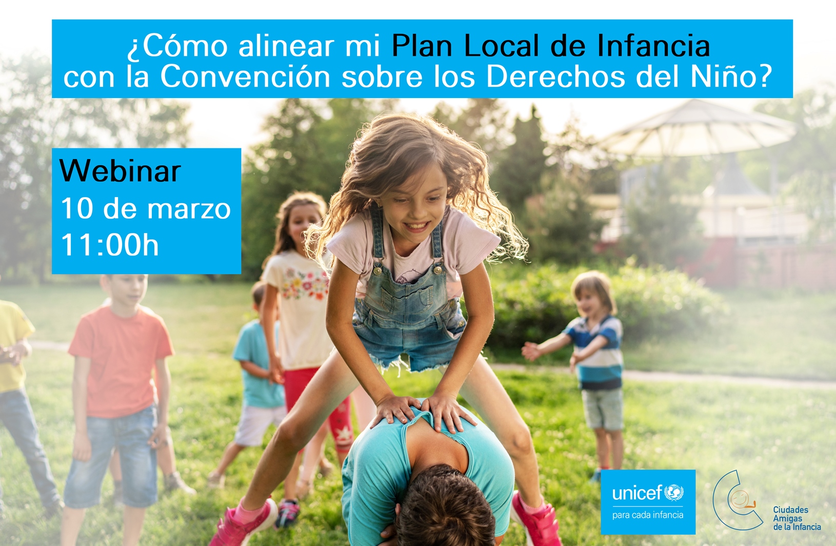 Imagen de El 10 de marzo te explicamos cómo alinear tu Plan Local de Infancia con la CDN