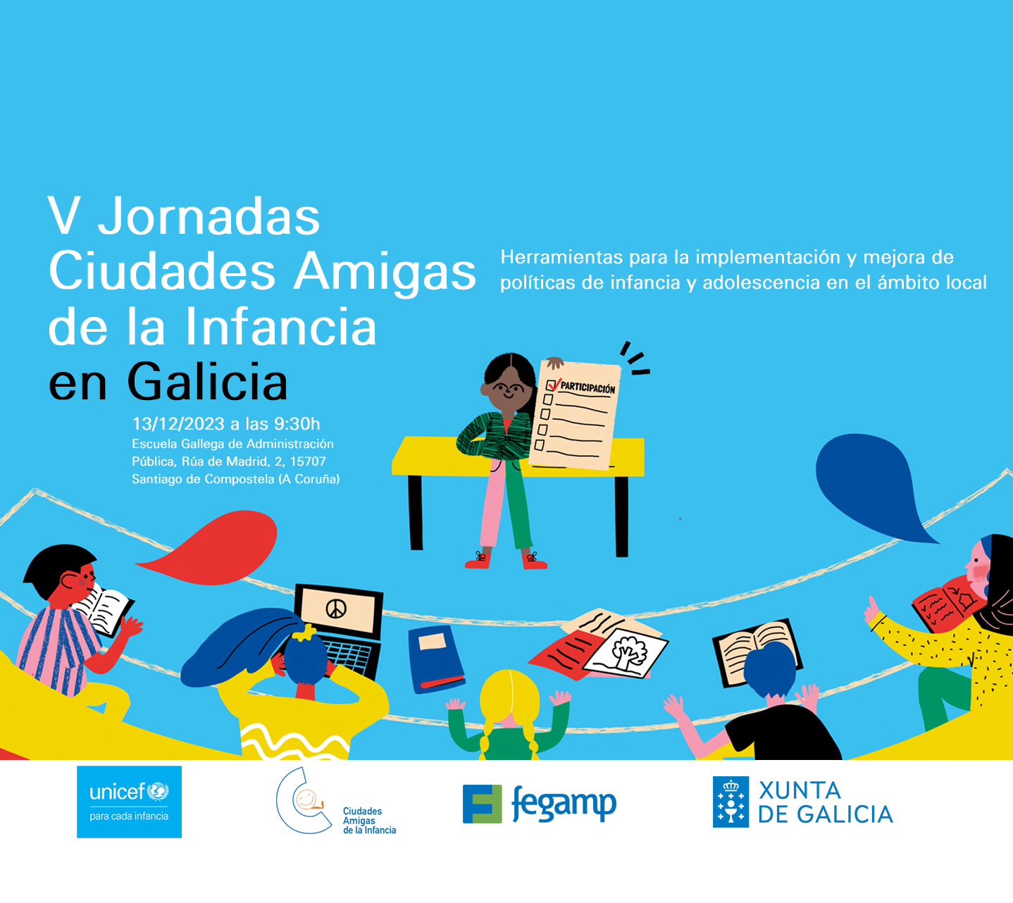 Imagen de Celebramos las V Jornadas de Ciudades Amigas de la Infancia en Galicia