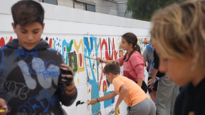 mural derechos infancia