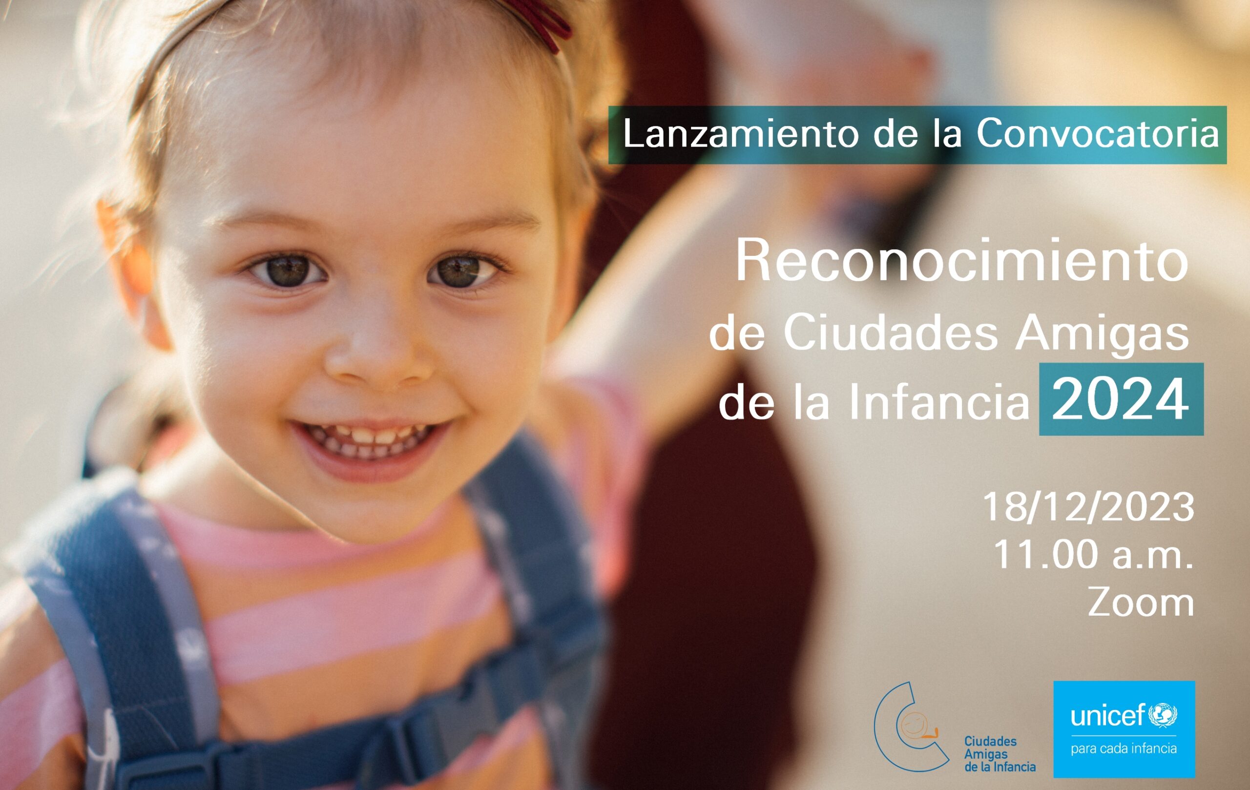 Imagen de Abrimos convocatoria 2024 del Reconocimiento de Ciudades Amigas de la Infancia