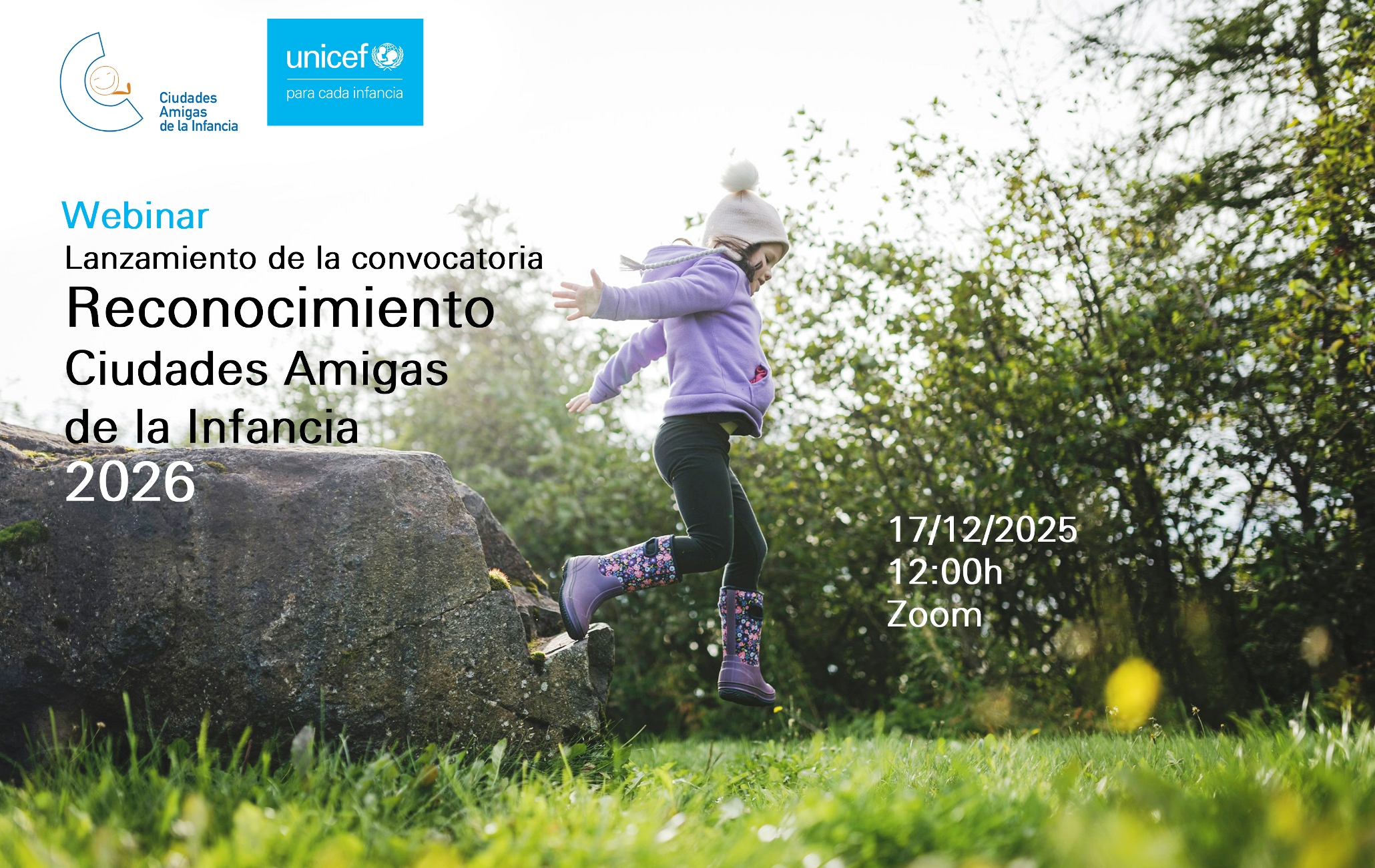 Imagen de Lanzamiento de la convocatoria Reconocimiento Ciudades Amigas de la Infancia 2026